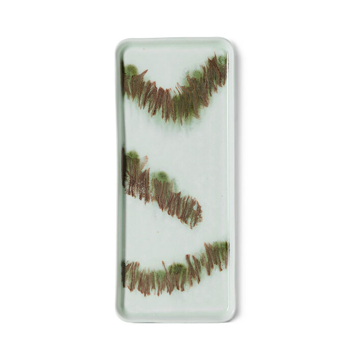 HK LIVING 70S CERAMICS CAKE TRAY TIDE