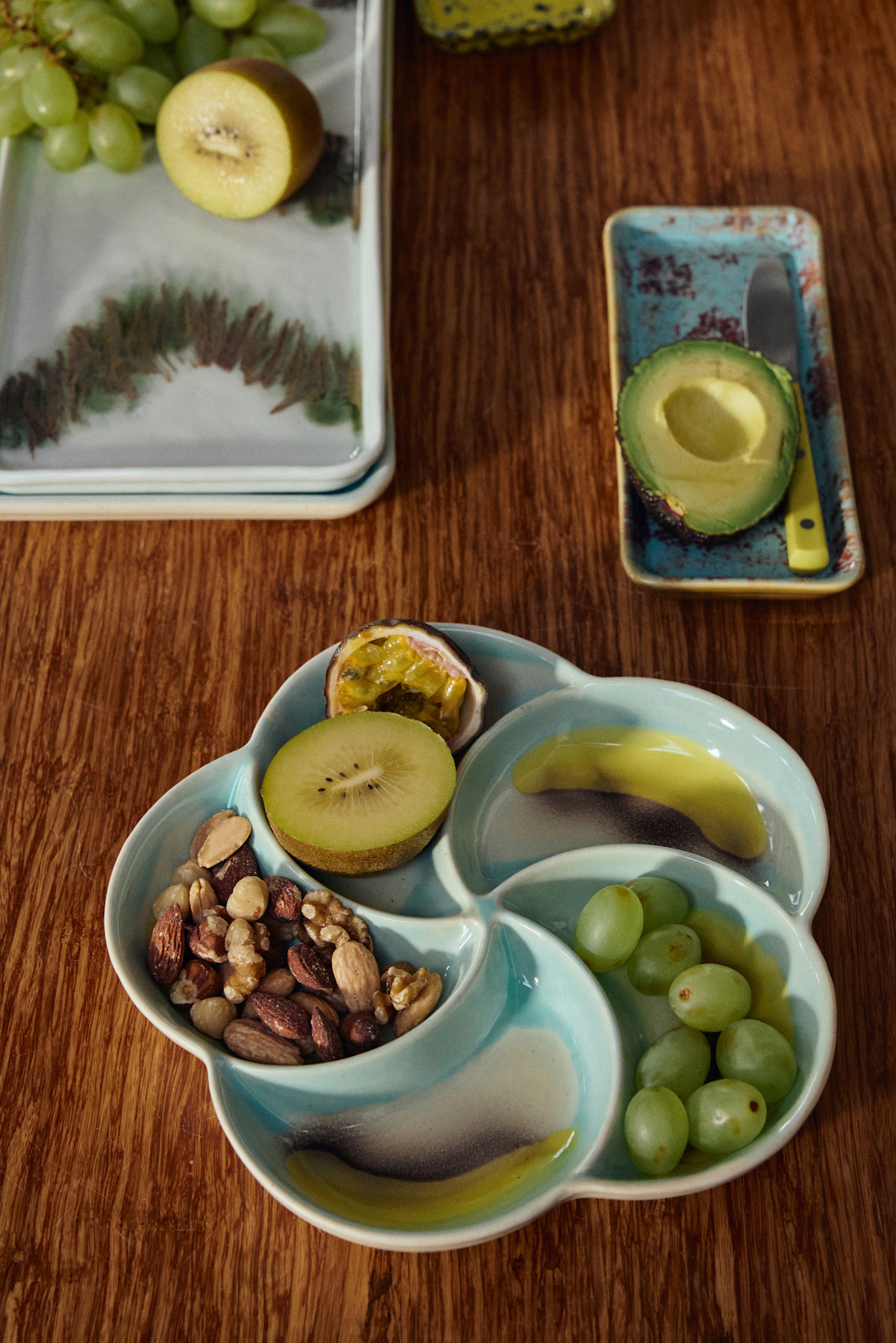 HK LIVING 70S CERAMIC SNACK TRAY GLINT