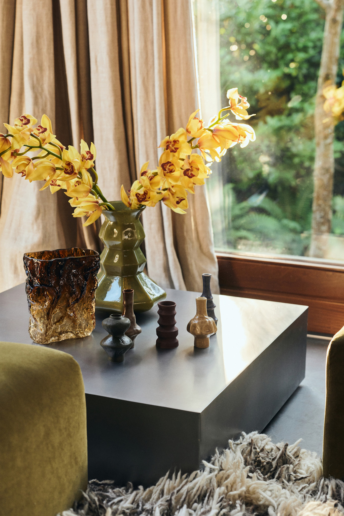 HK LIVING 70S CERAMICS SMALL VASES PALETTE (SET OF 5)