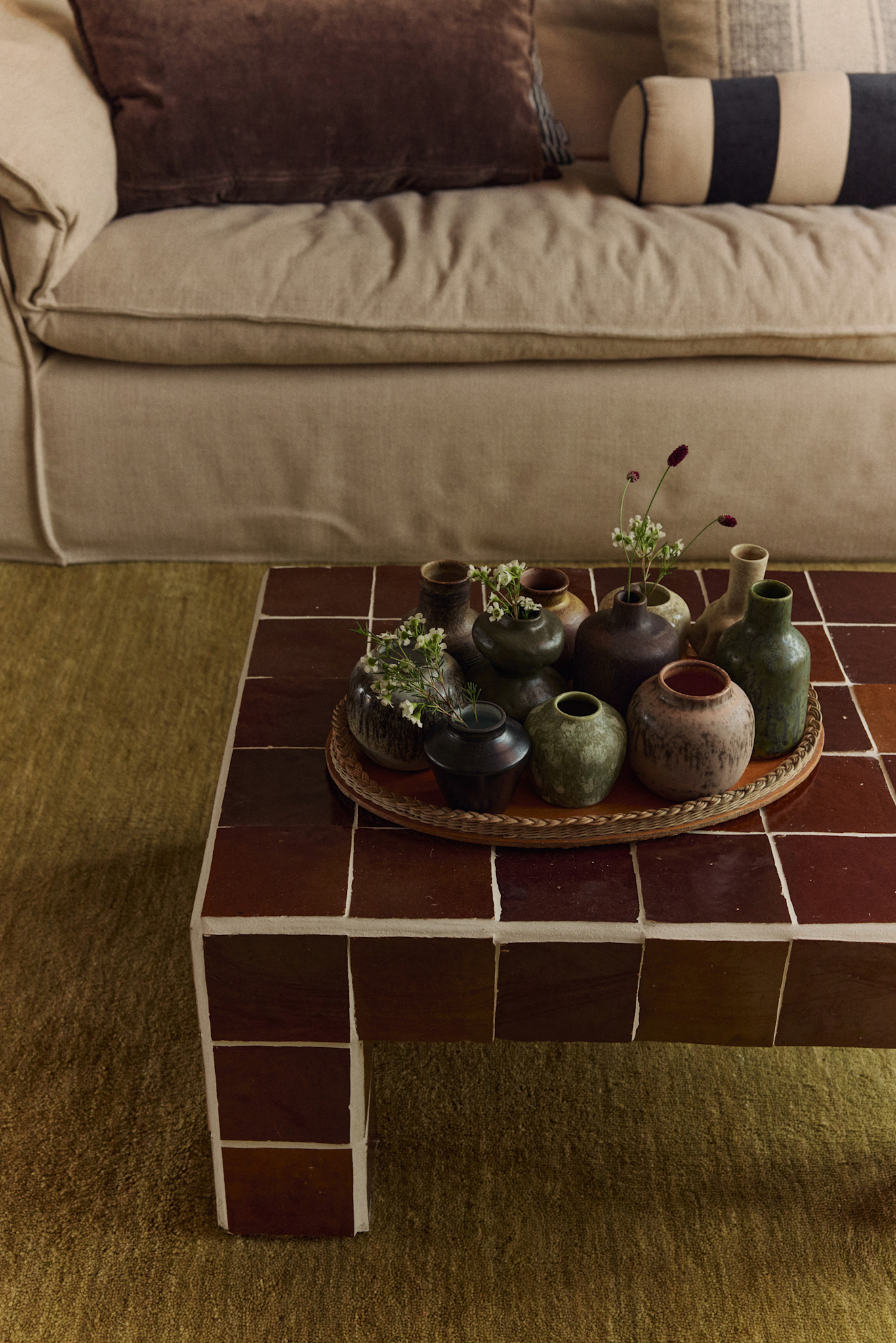 HK LIVING 70S CERAMICS SMALL VASES PALETTE (SET OF 5)