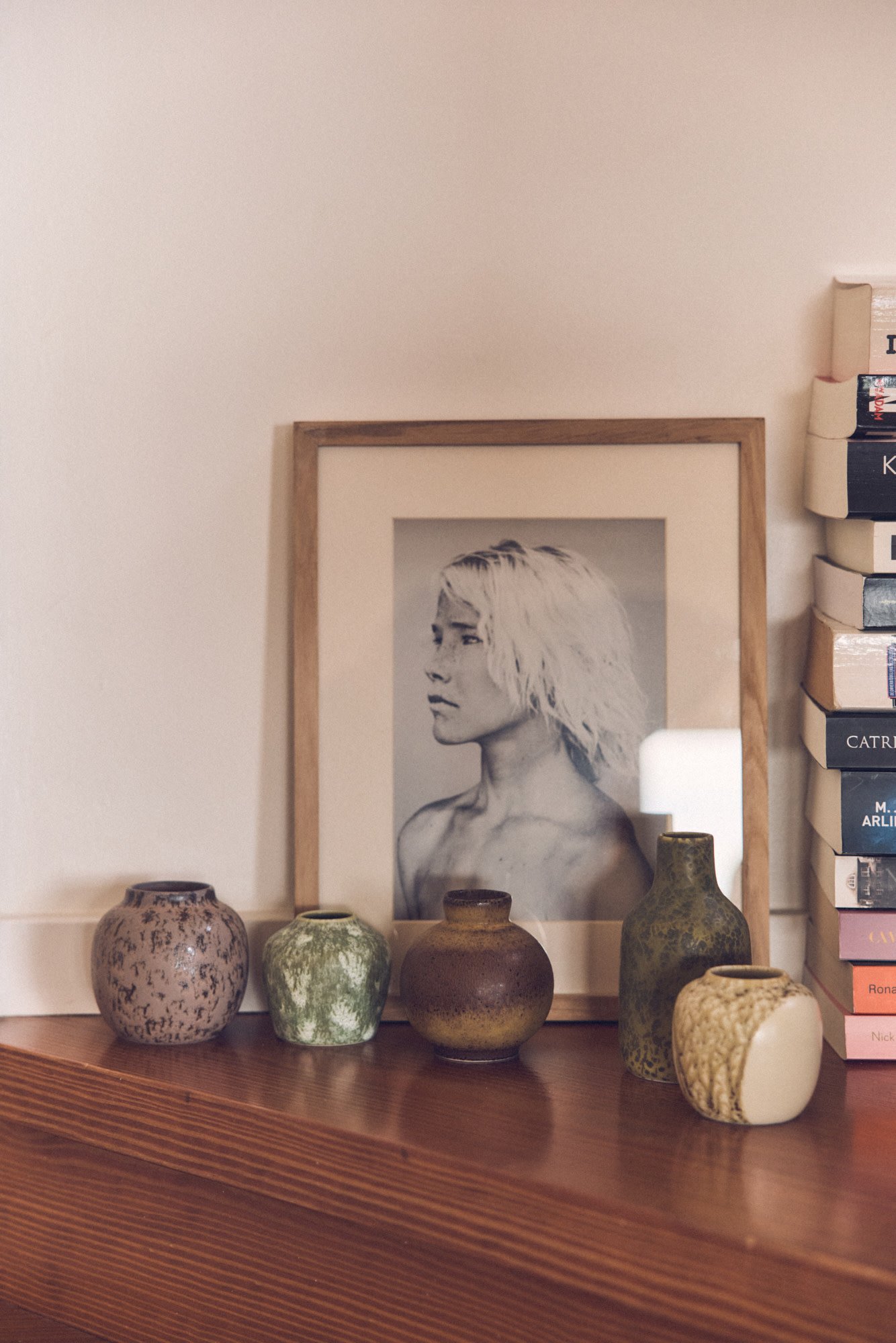 HK LIVING 70S CERAMICS SMALL VASES PURSUIT (SET OF 5)