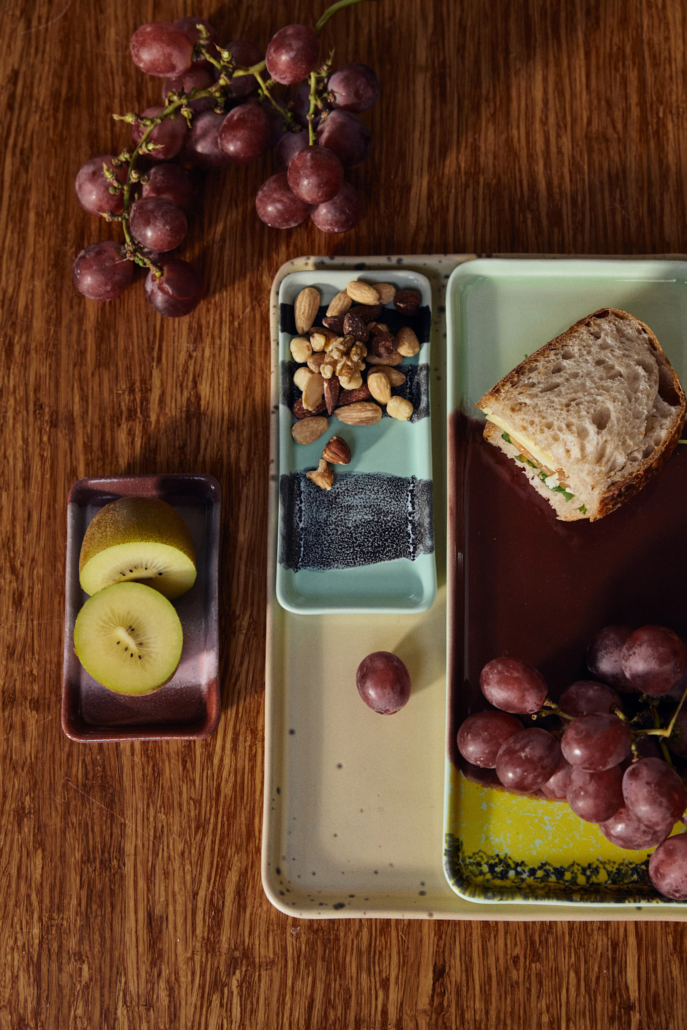 HK LIVING 70S CERAMICS SMALL DISH RIVER