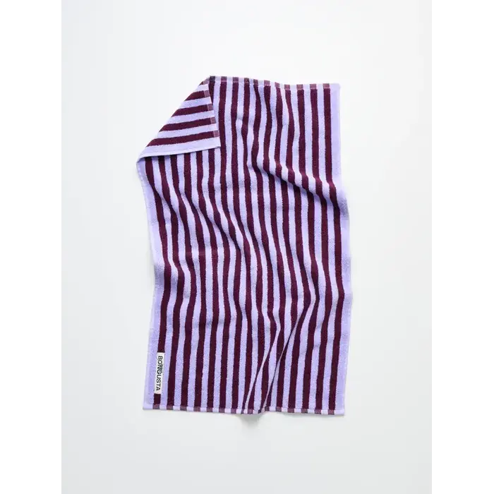 BONGUSTA BONGUSTA NARAM GUEST TOWEL WINE & LAVENDER BLUE 30X50 CM