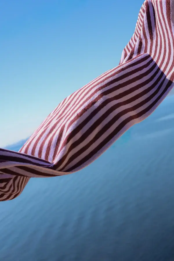 BONGUSTA BONGUSTA NARAM GUEST TOWEL WINE & LAVENDER BLUE 30X50 CM