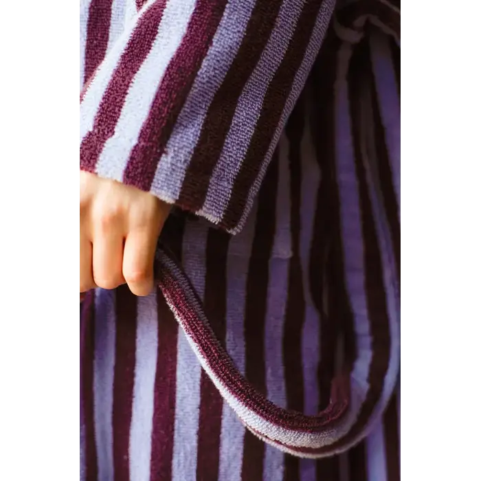 BONGUSTA BONGUSTA NARAM BATHROBE WINE & LAVENDER BLUE S/M