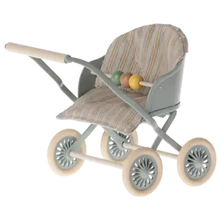 MAILEG MAILEG STROLLER BABY MOUSE BLUE