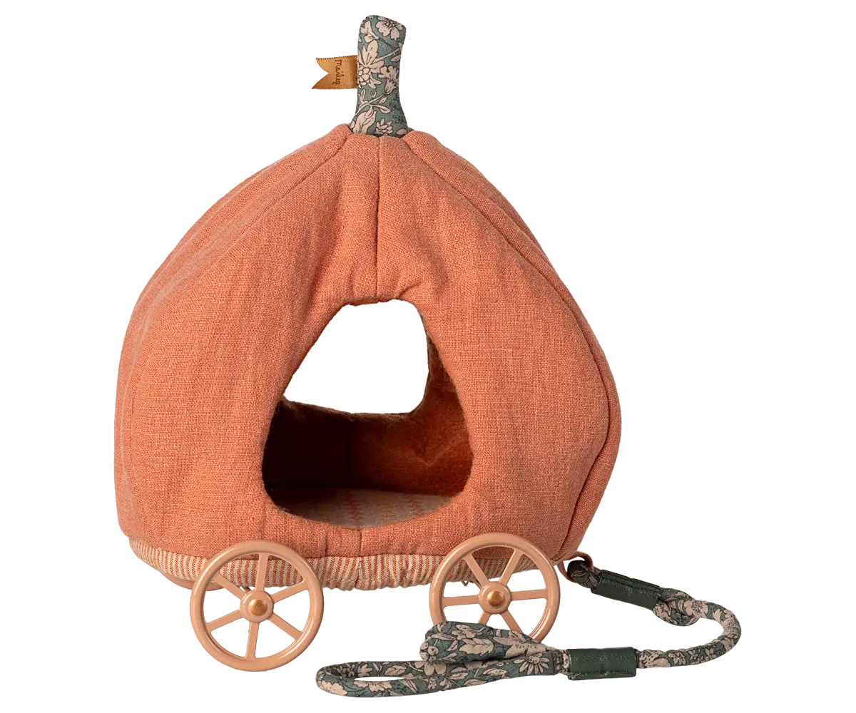 MAILEG MAILEG PUMPKIN CARRIAGE MOUSE