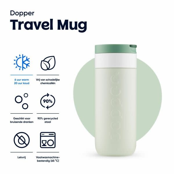 DOPPER DOPPER TRAVEL MUG FOREST GREEN (400 ML)