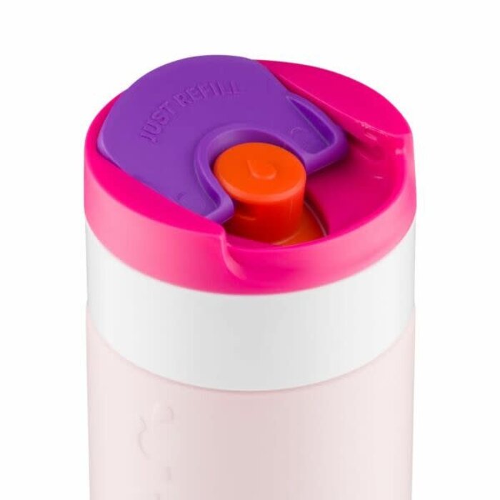 DOPPER DOPPER TRAVEL MUG BERRY PINK (400 ML)