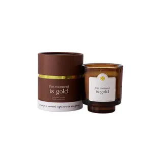 ZUSSS ZUSSS GEURKAARS IN KOKER THIS MOMENT IS GOLD BRUIN / WIT