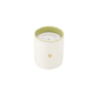 ZUSSS ZUSSS GEURKAARS KERAMIEK VOOR ALTIJD IN MIJN HART WIT / BRUIN