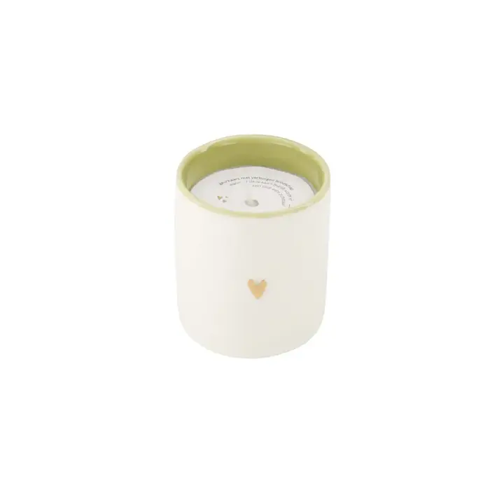 ZUSSS ZUSSS GEURKAARS KERAMIEK VOOR ALTIJD IN MIJN HART WIT / BRUIN