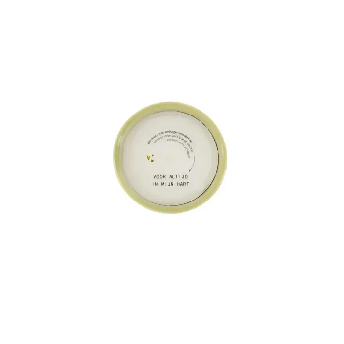 ZUSSS ZUSSS GEURKAARS KERAMIEK VOOR ALTIJD IN MIJN HART WIT / BRUIN