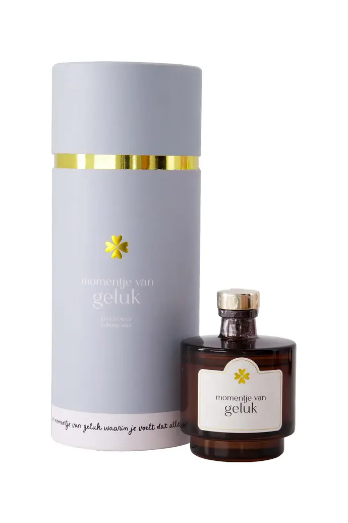ZUSSS ZUSSS GEURSTOKJES IN KOKER MOMENTJE VAN GELUK GRIJSBLAUW / WIT