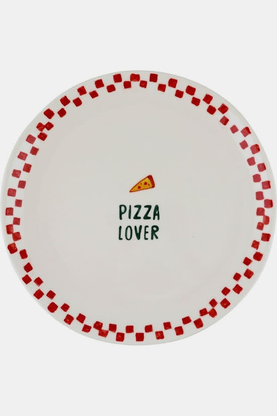ATELIER PISTACHE ATELIER PISTACHE LARGE PLATE PIZZA LOVER RED