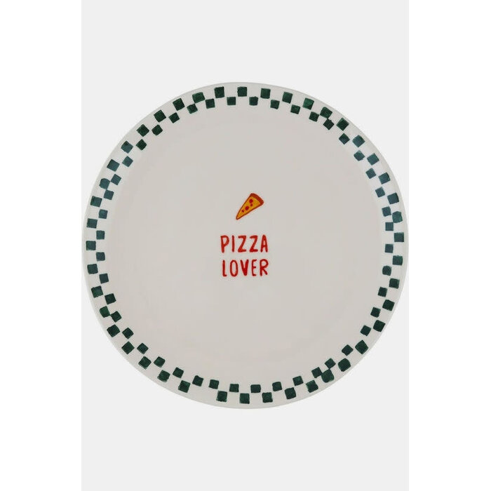 ATELIER PISTACHE ATELIER PISTACHE LARGE PLATE PIZZA LOVER GREEN