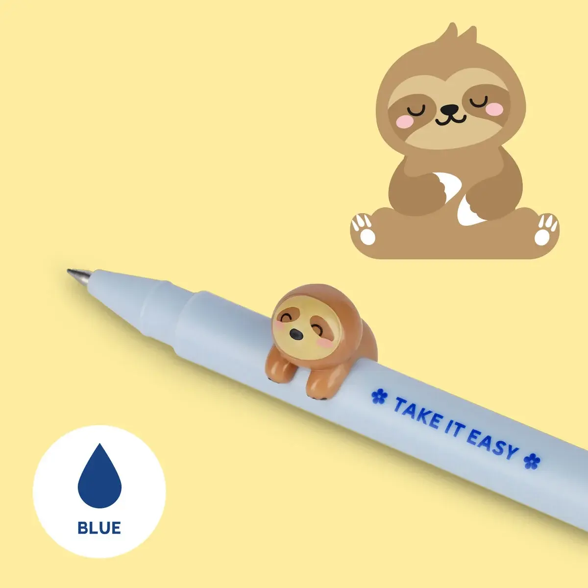 LEGAMI LEGAMI LOVELY FRIENDS GEL PEN WITH ANIMAL DECORATION SLOTH