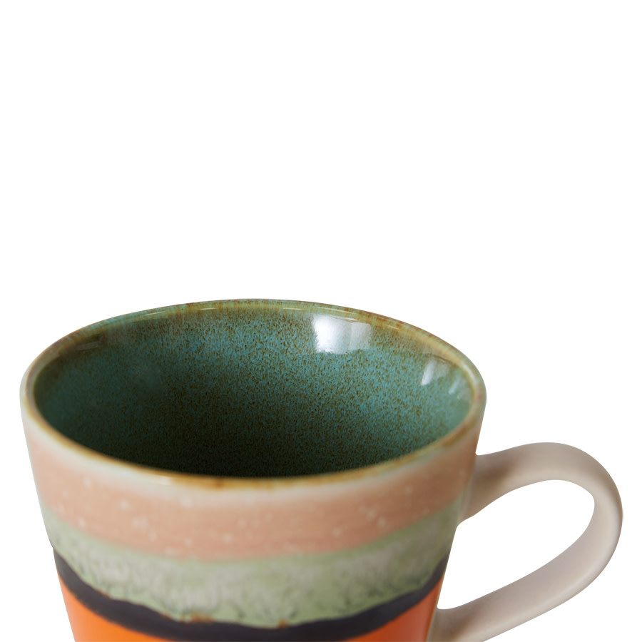 HK LIVING 70S CERAMICS CAPPUCCINO MUG BURST