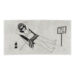 HELEN B HELEN B BEACH TOWEL DON'T TALK TO ME