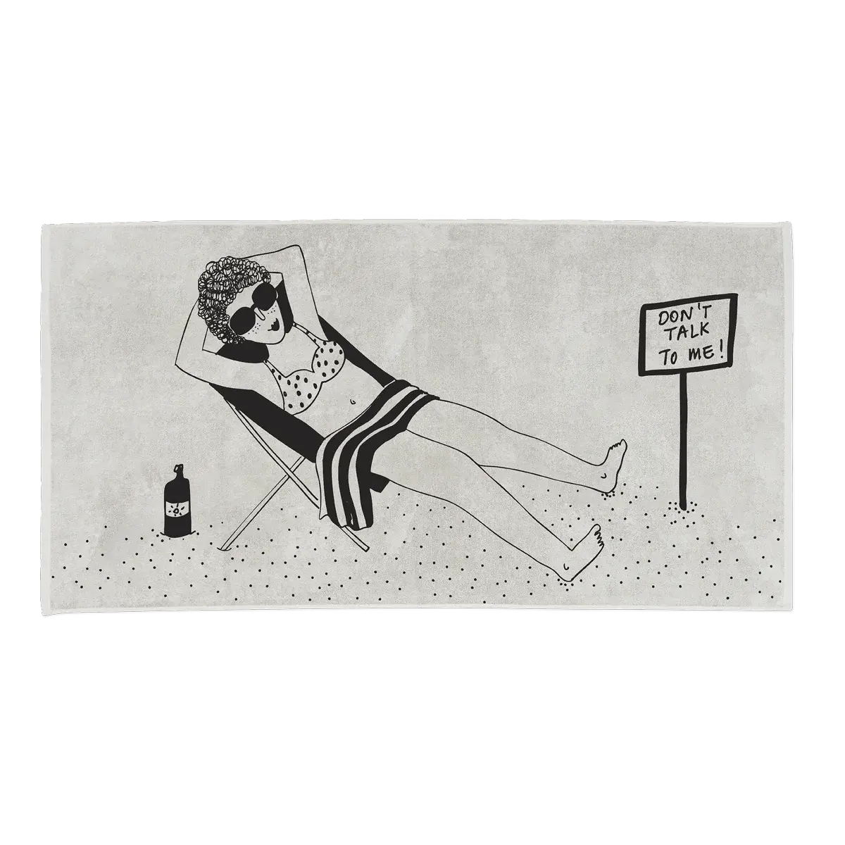 HELEN B HELEN B BEACH TOWEL DON'T TALK TO ME