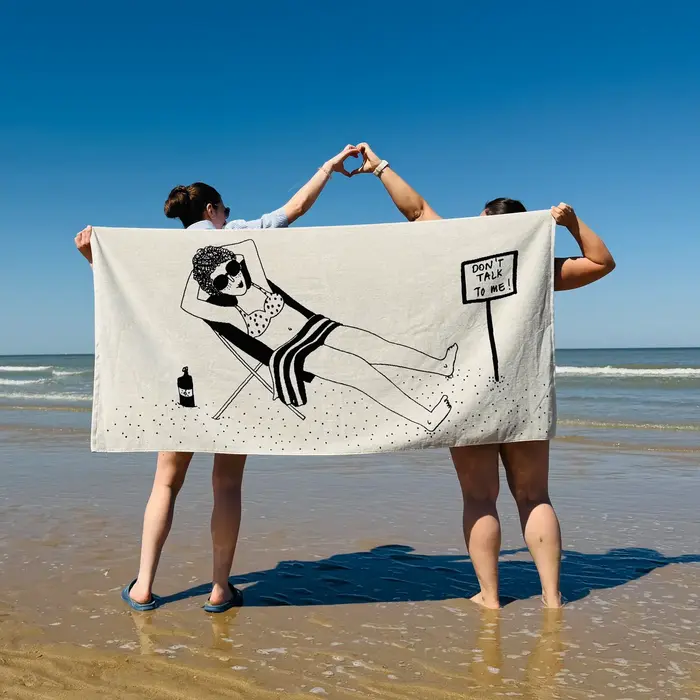 HELEN B HELEN B BEACH TOWEL DON'T TALK TO ME