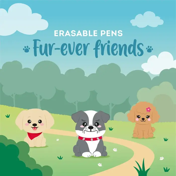 LEGAMI LEGAMI FUREVER FRIENDS SET OF 3 ERASABLE GEL PENS