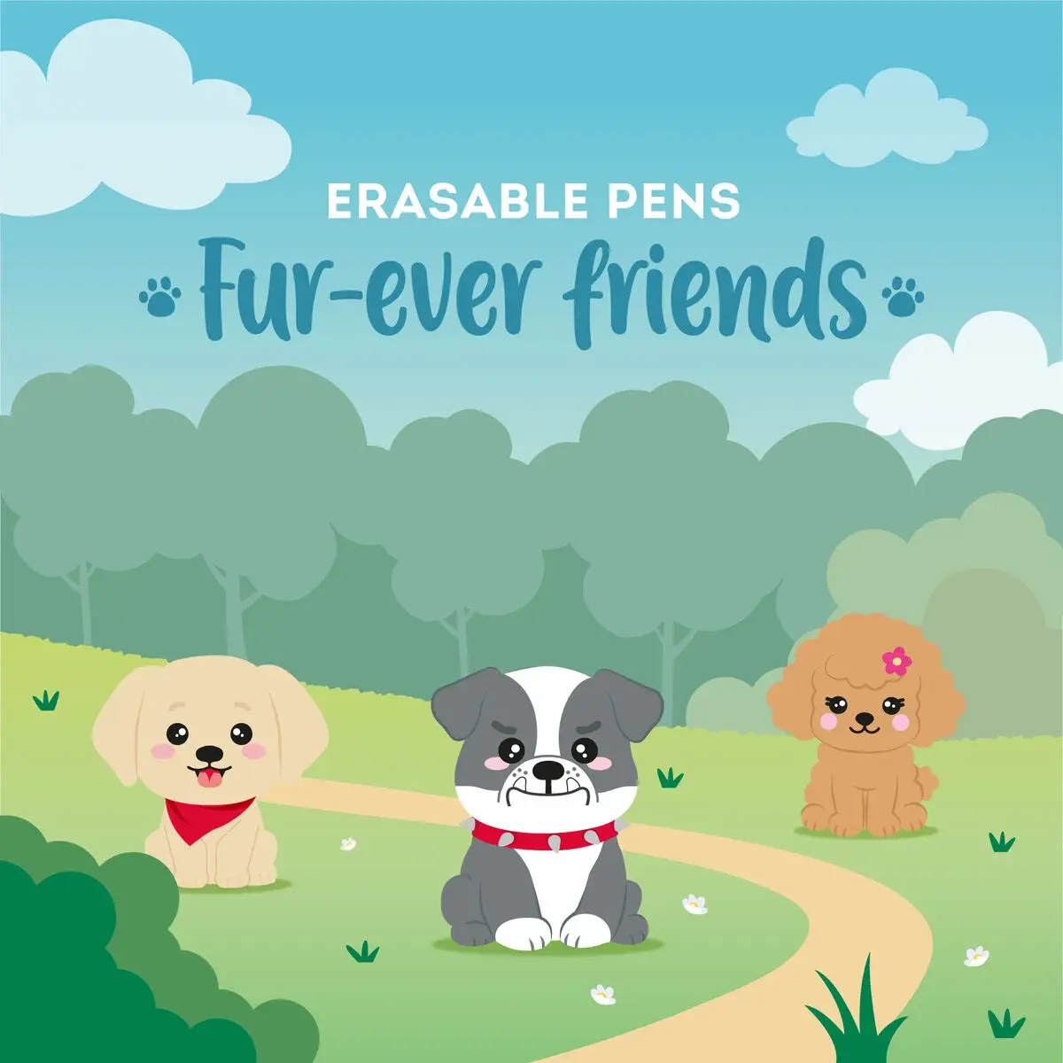 LEGAMI LEGAMI FUREVER FRIENDS SET OF 3 ERASABLE GEL PENS