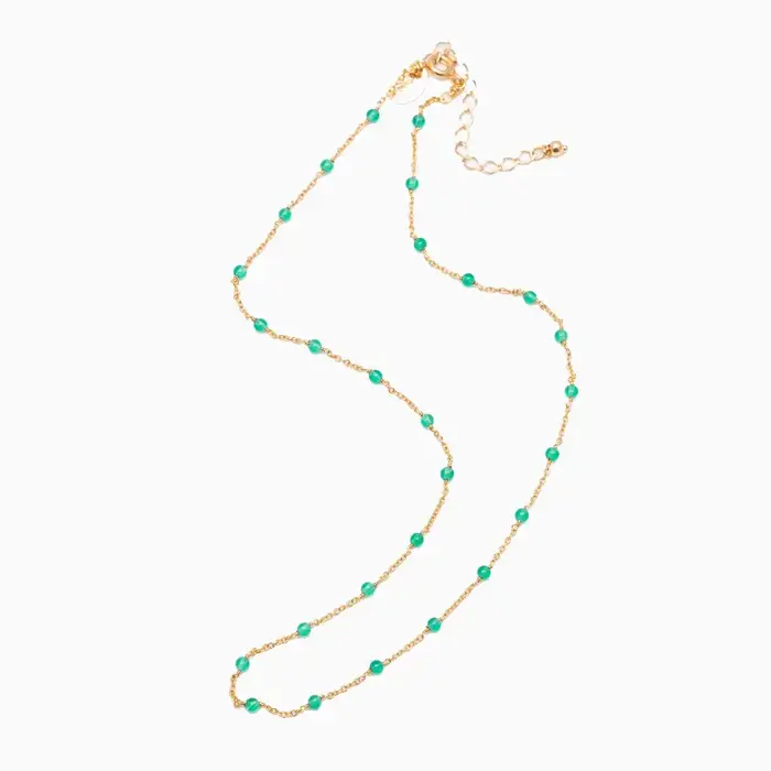 MURIELLE PERROTTI PERROTTI RIVE COLLIER GOLD GREEN M