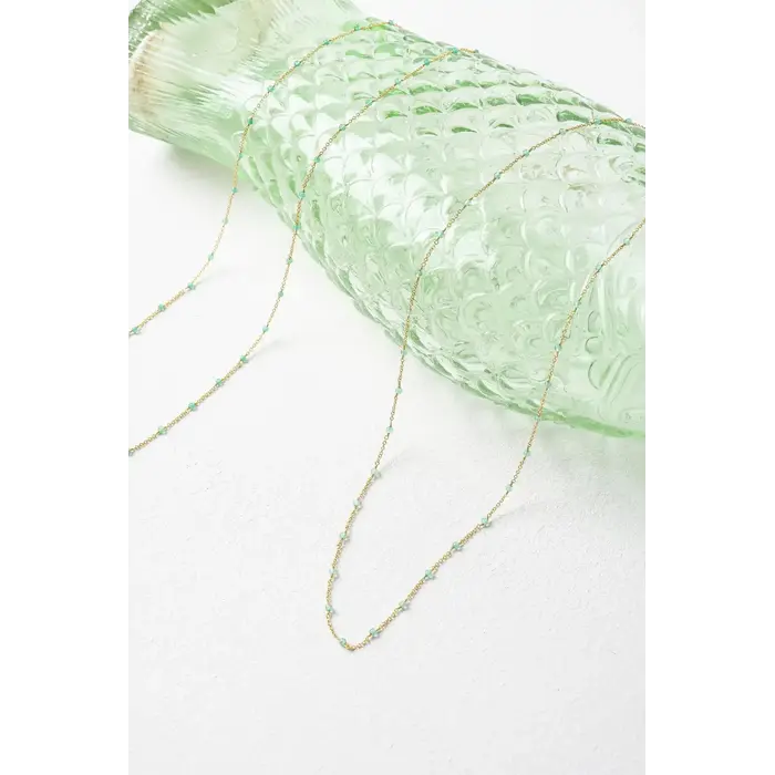 MURIELLE PERROTTI PERROTTI RIVE COLLIER GOLD GREEN M