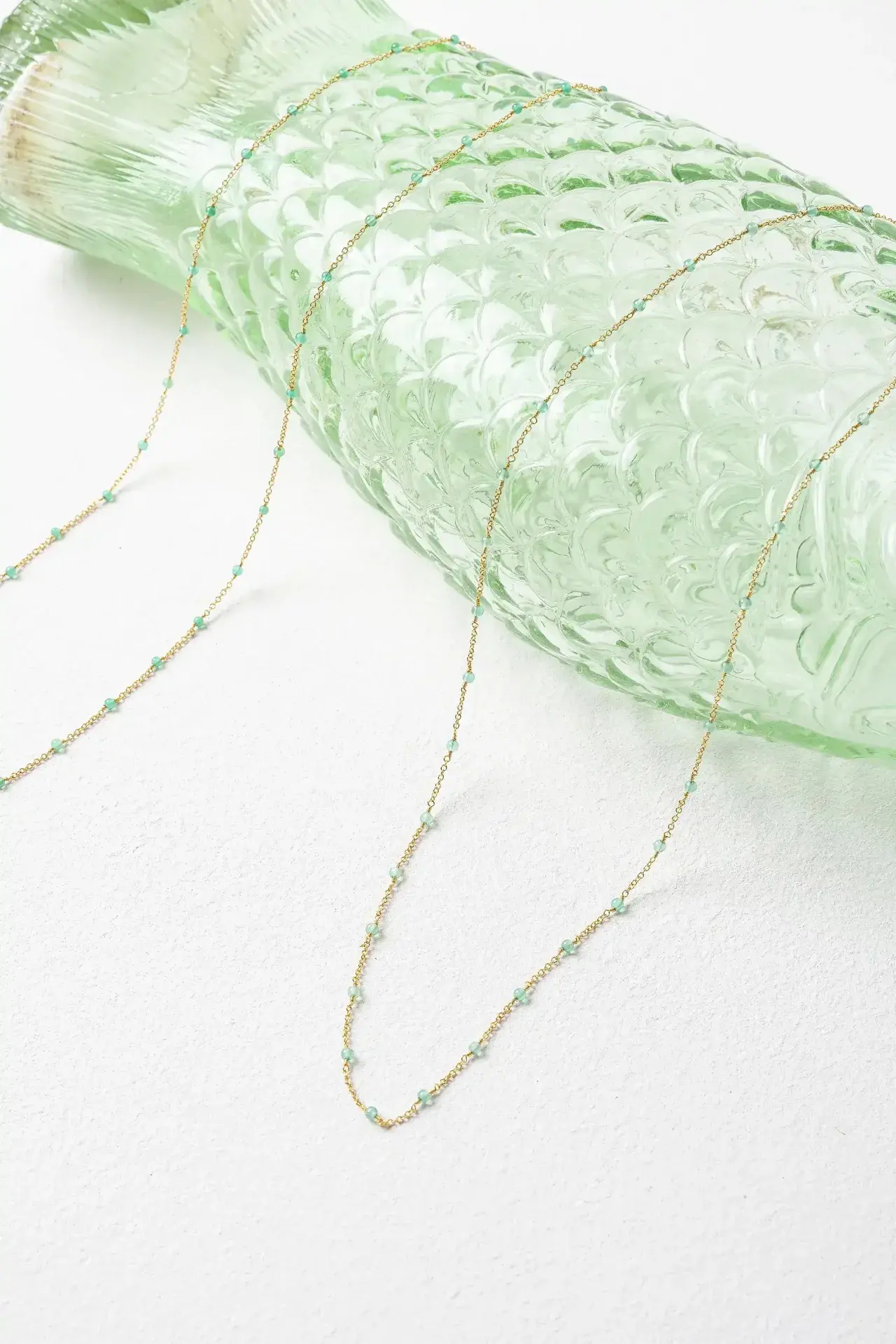 MURIELLE PERROTTI PERROTTI RIVE COLLIER GOLD GREEN M