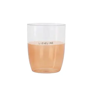 ZUSSS ZUSSS DRINKGLAS LIEVELING LICHTROZE
