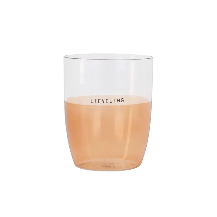 ZUSSS ZUSSS DRINKGLAS LIEVELING LICHTROZE