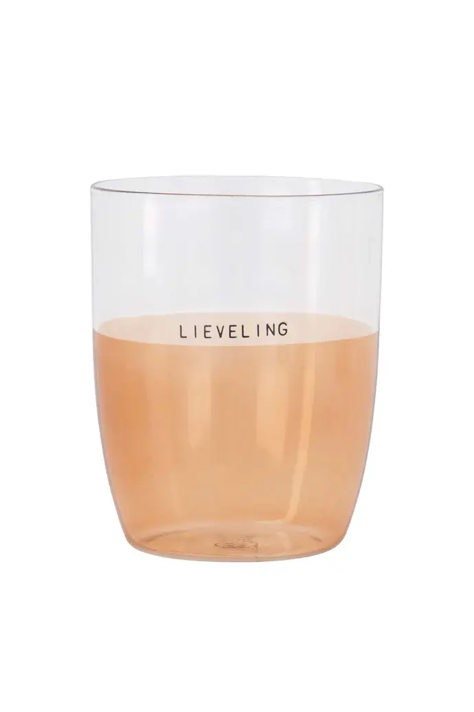 ZUSSS ZUSSS DRINKGLAS LIEVELING LICHTROZE
