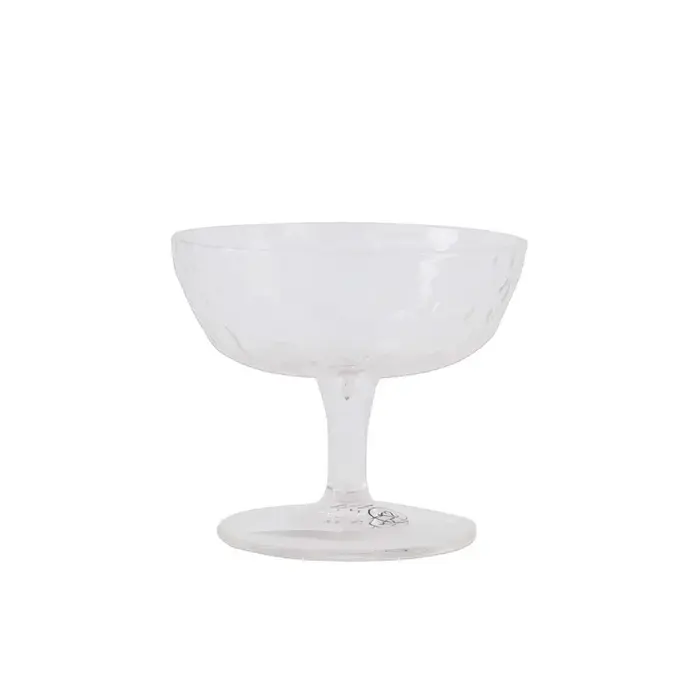 ZUSSS ZUSSS COUPE GLAS HARTJE TRANSPARANT