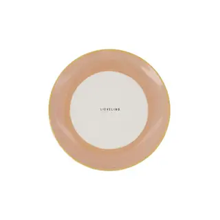 ZUSSS ZUSSS ONTBIJTBORD LIEVELING WHITE/LIGHT PINK