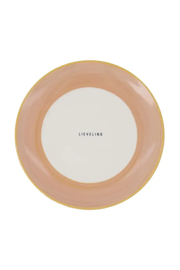 ZUSSS ZUSSS ONTBIJTBORD LIEVELING WHITE/LIGHT PINK