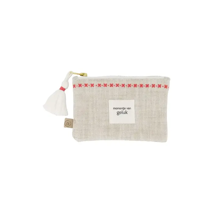ZUSSS ZUSSS ETUI MOMENTJE VAN GELUK OFF WHITE / ROOD