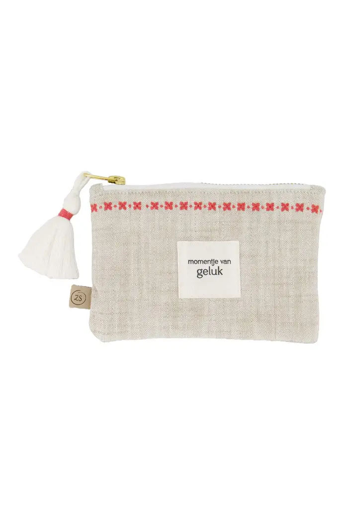 ZUSSS ZUSSS ETUI MOMENTJE VAN GELUK OFF WHITE / ROOD