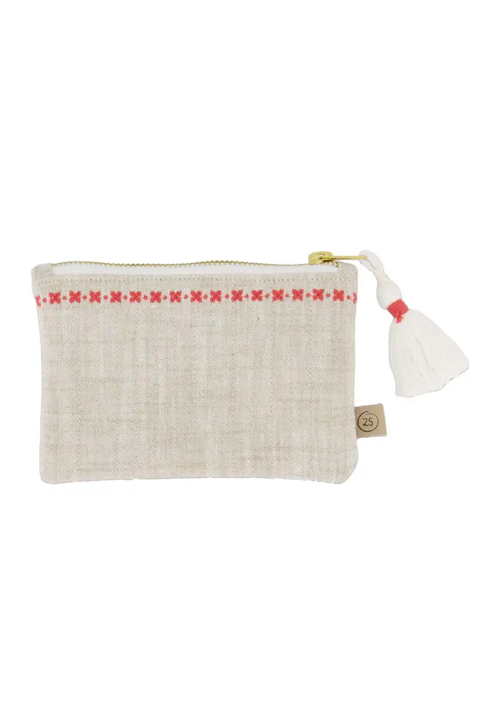 ZUSSS ZUSSS ETUI MOMENTJE VAN GELUK OFF WHITE / ROOD