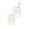 ZUSSS SET VAN 2 GEURZAKJES HARTJES LIEFS WIT / ROOD / OKER