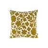 ZUSSS KUSSEN BLOEMEN EMBROIDERY 45X45CM WIT / OKER