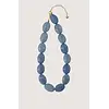 ZUSSS KETTING VAN PLATTE KRALEN CORNFLOWER BLUE