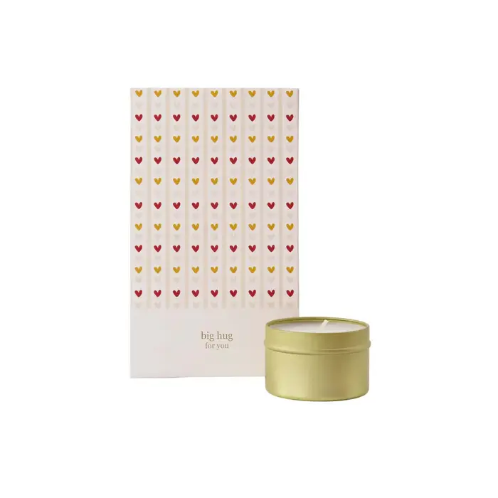 ZUSSS ZUSSS GEURKAARS TIN IN ZAKJE BIG HUG FOR YOU WIT / ROOD / OKER
