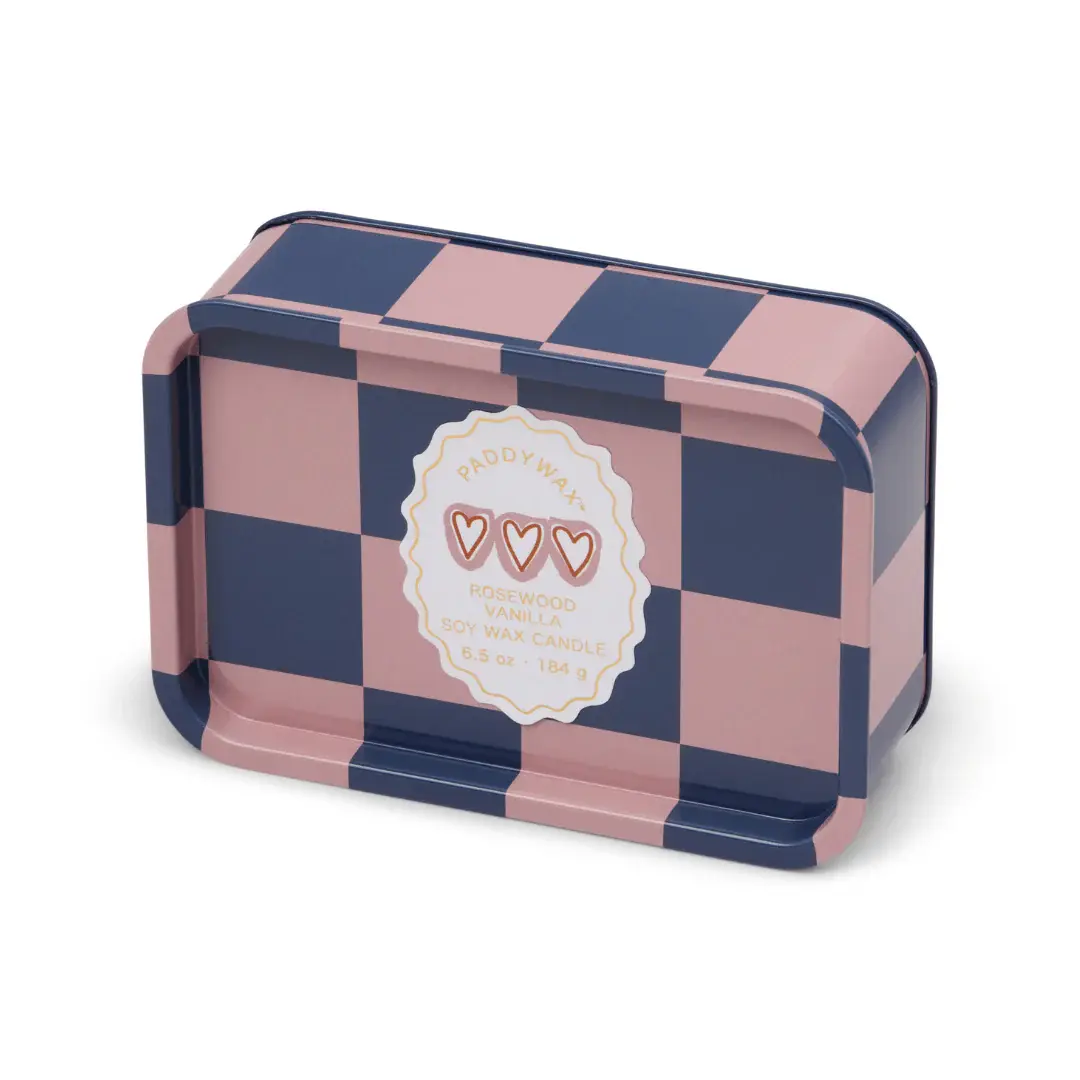 PADDYWAX PADDYWAX A DOPO TIN CANDLE HEARTS VANILLA ROSEWOOD