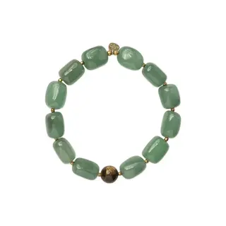 A BEAUTIFUL STORY BS WANDER AVENTURINE TIGER EYE BRACELET