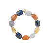 BS WORTHY BLUE LACE CITRINE LAPIS CARNELIAN BRACELET