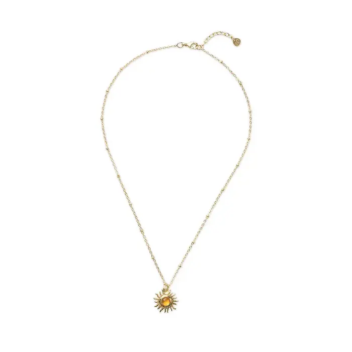 A BEAUTIFUL STORY BS REVERIE CITRINE NECKLACE