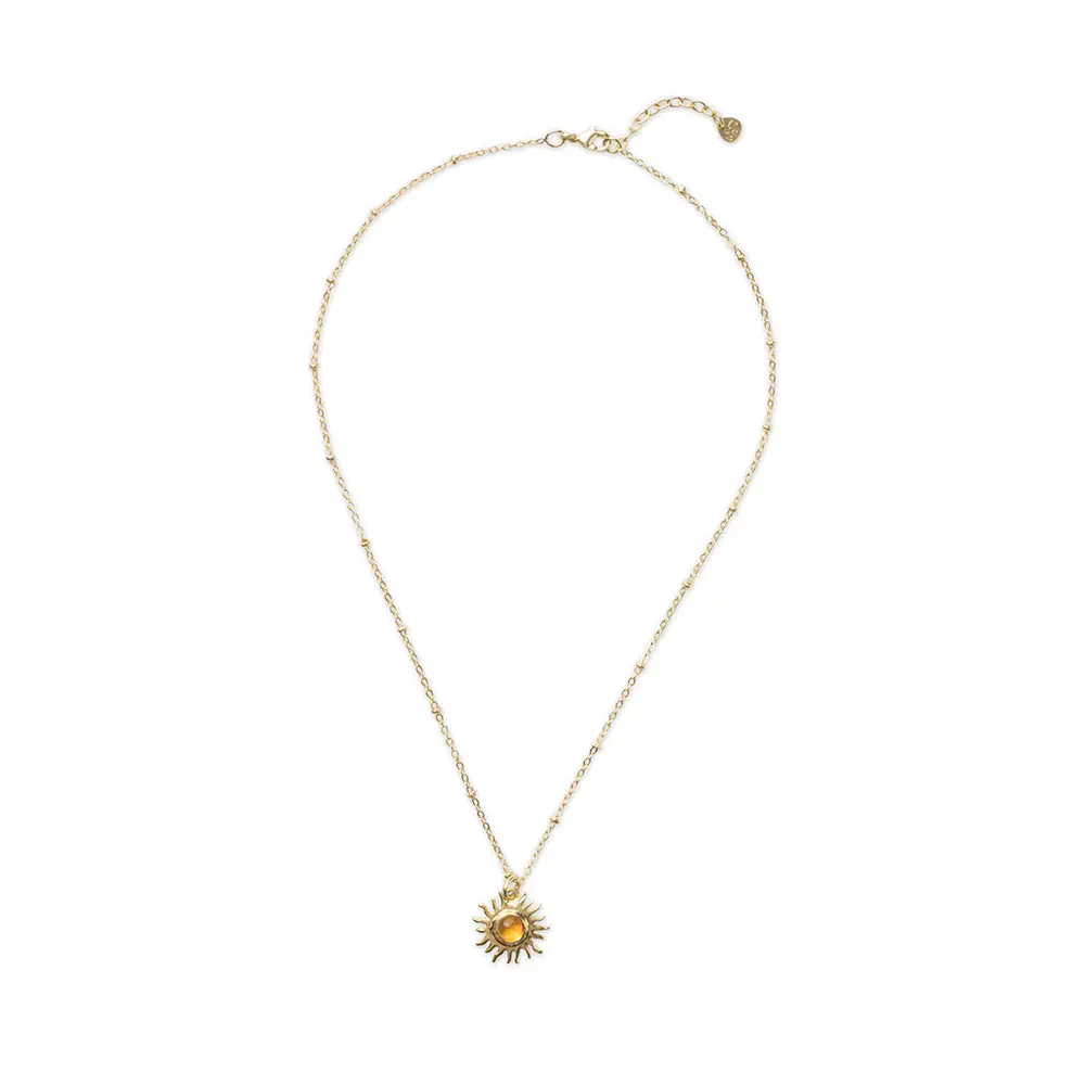 A BEAUTIFUL STORY BS REVERIE CITRINE NECKLACE