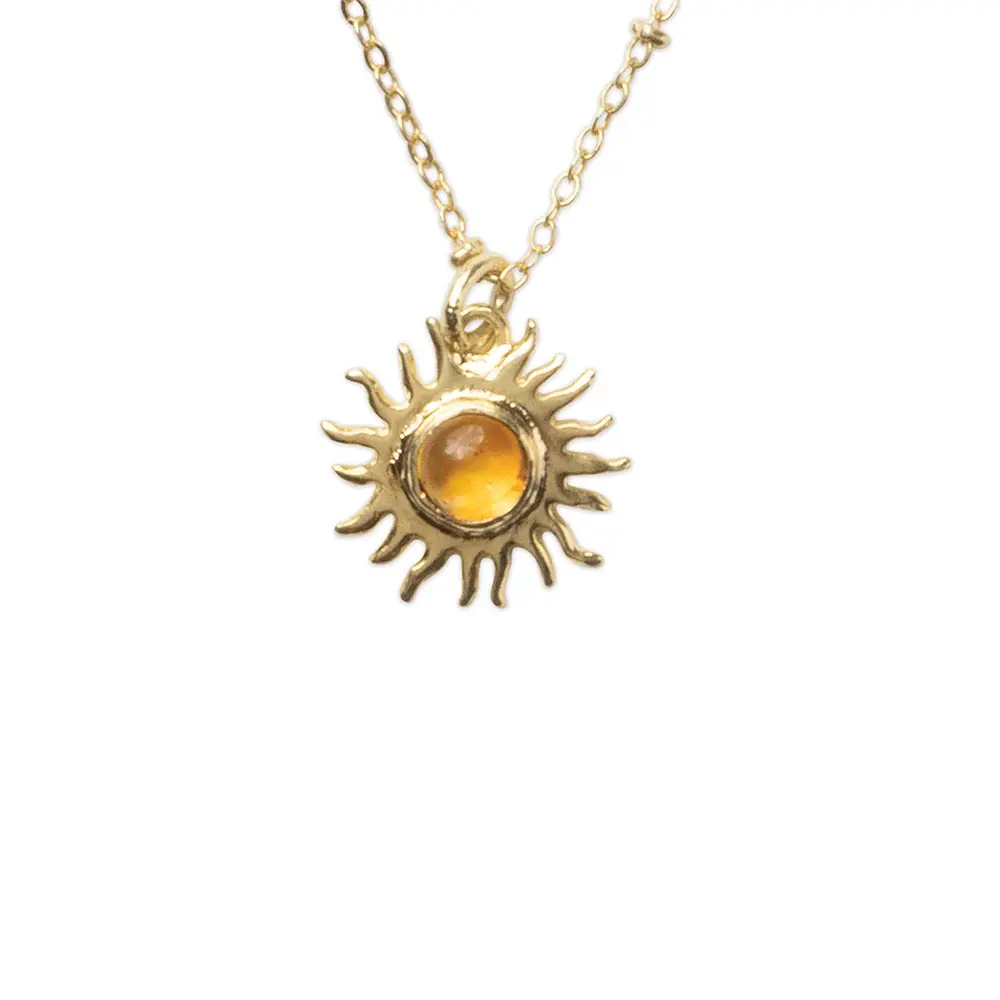 A BEAUTIFUL STORY BS REVERIE CITRINE NECKLACE