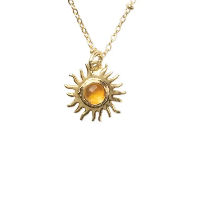 A BEAUTIFUL STORY BS REVERIE CITRINE NECKLACE